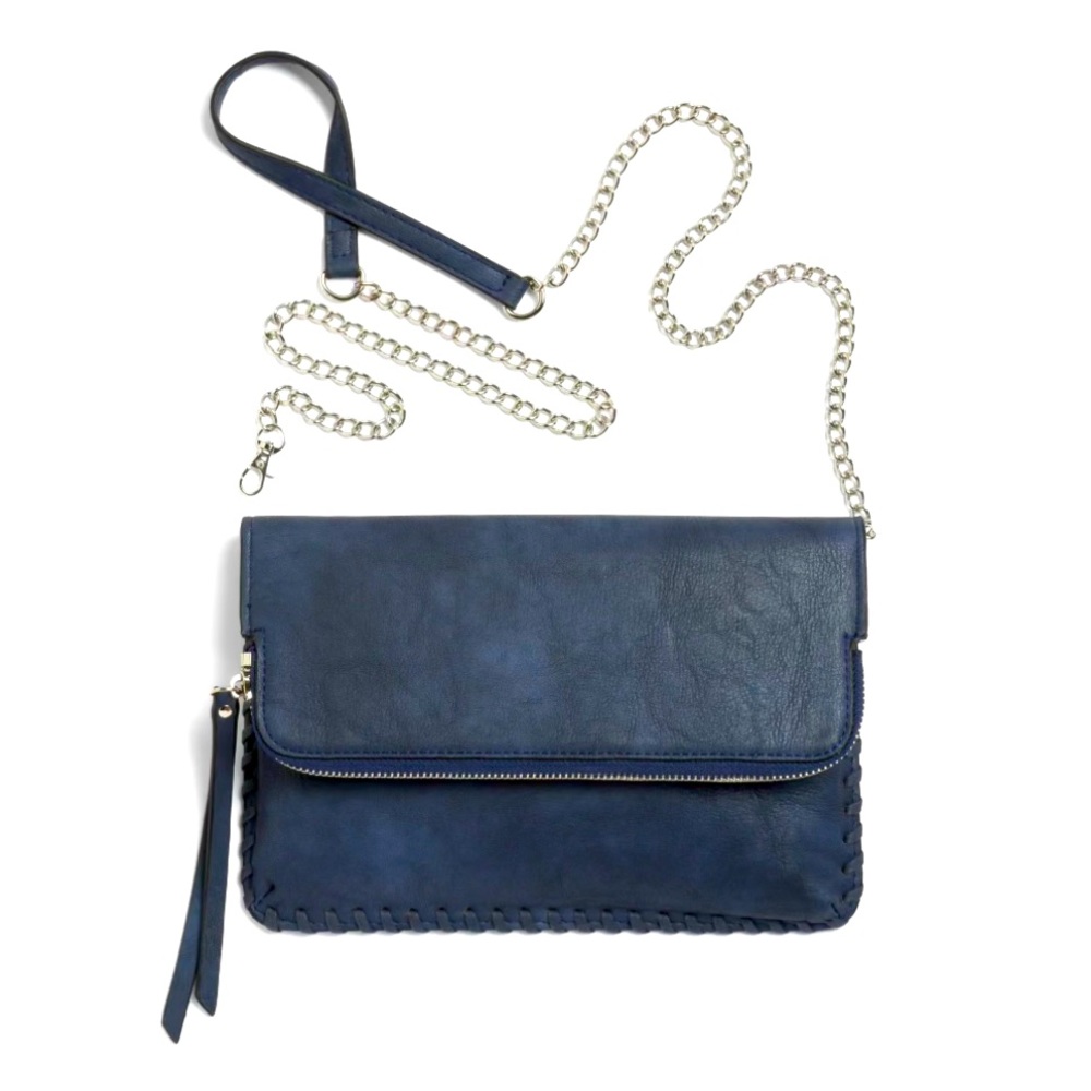 MADISON Whipstitch Navy Crossbody Shoulder handbag.~BRAND NEW~Perfect Condition